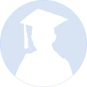 Graduate Silhouette Icon PNG Image