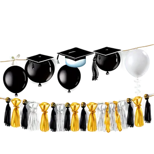 Graduation Balloon Garland Designs Png 06282024 PNG Image