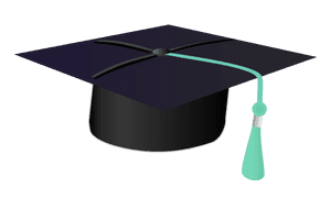 Graduation Cap Icon PNG image with transparent background