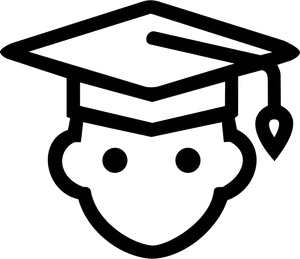 Graduation Cap Icon PNG Image