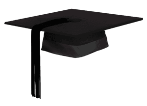 Graduation Cap Isolated PNG image with transparent background