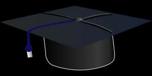 Graduation Cap Vector Illustration PNG with transparent background