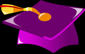 Graduation Cap Vector Illustration PNG image with transparent background