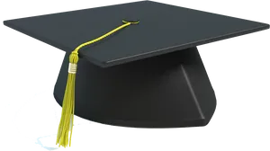 Graduation Cap Yellow Tassel.jpg PNG Image