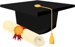 Graduation, Cap And Scroll, University Grad, University - Graduation Hat And Scroll Png, Transparent Png PNG image with transparent background