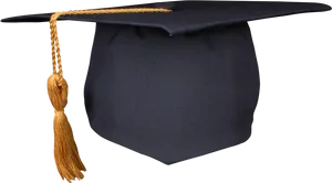 Graduation Capwith Gold Tassel.png PNG Image