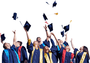 Graduation Celebration Joy PNG image with transparent background