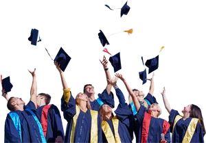 Graduation Celebration Joy PNG Image