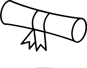 Graduation Diploma Coloring Page - Graduation Diploma Coloring Pages, HD Png Download PNG image with transparent background