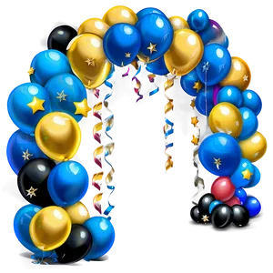 Graduation Party Balloon Arch Png Iwb PNG Image