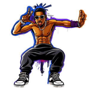 Graffiti Background Rapper PNG whe PNG with transparent background