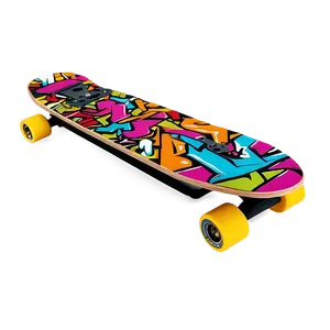 Graffiti Inspired Skateboard Deck Png 19 PNG Image