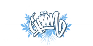 Graffiti Style Logo Design PNG Image