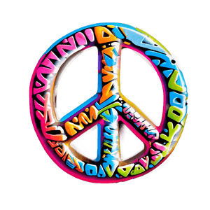 Graffiti Style Peace Sign PNG 05252024 PNG