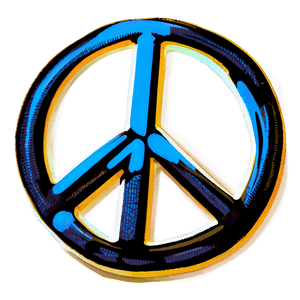 Graffiti Style Peace Sign PNG 22 PNG