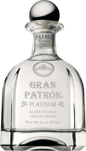 Patron Bottle Png - Gran Patron Platinum Tequila, Transparent Png PNG image with transparent background