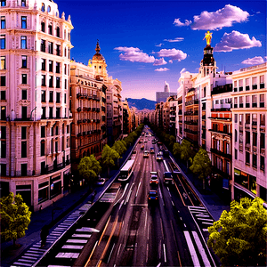 Gran Via Madrid PNG rhm37 PNG