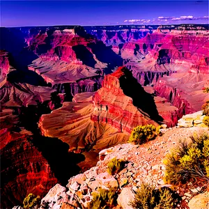 Grand Canyon Panoramic Cliffside View Png Sae PNG Image