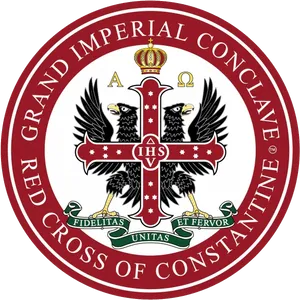 Grand Imperial Conclave Red Cross Emblem PNG Image