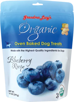 Grandma Lucys Organic Oven Baked Dog Treats Blueberry Recipe PNG Image