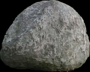 Granite Boulder Isolated PNG image with transparent background