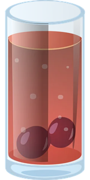 Grape Juice Glass Vector PNG Image