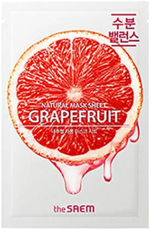 Grapefruit Face Mask Packaging PNG Image