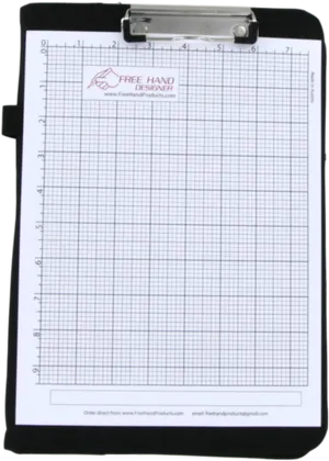 Graph Paper Clipboard Design Tool PNG Image