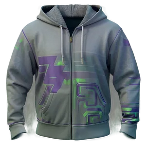 Graphic Zip Up Hoodie Png 06292024 PNG Image