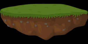 Grass Dirt Section Cartoon PNG image with transparent background