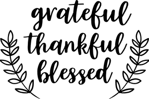 Grateful Thankful Blessed Stencil, HD Png Download PNG image with transparent background