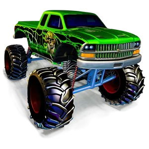 Grave Digger Monster Truck C PNG Image