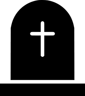 Grave Headstone Icon PNG image with transparent background