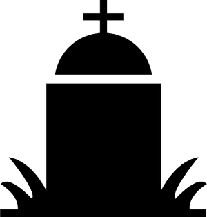 Tombstone Clipart Svg - Black Tombstone Clipart, HD Png Download PNG image with transparent background