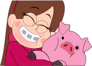 Gravity Falls Mabel And Waddles, HD Png Download PNG image with transparent background