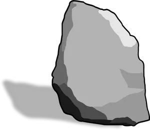 Gray Boulder Illustration PNG Image