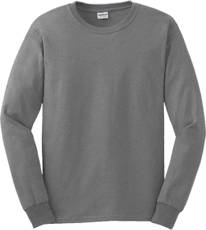 Gray Crewneck Sweatshirt Mockup PNG image with transparent background