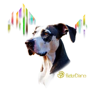 Great Dane Portrait Png Bpg PNG Image