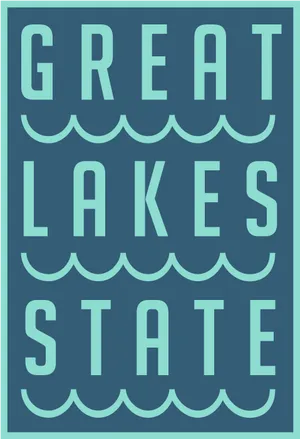 Great Lakes State Poster PNG Image