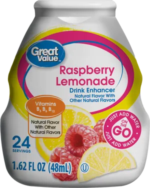 Great Value Raspberry Lemonade Drink Enhancer PNG Image