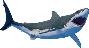 Great_ White_ Shark_ Illustration PNG Image