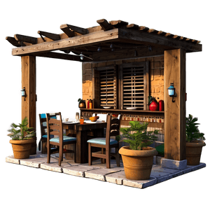 Greek Taverna Scene PNG 06202024 PNG with transparent background