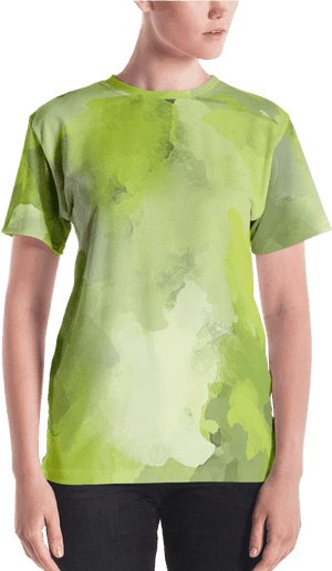 Green Abstract Design Tshirt PNG image with transparent background