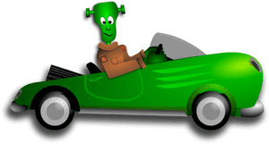 Transparent Car Clipart - Mummy Driving A Car, HD Png Download PNG image with transparent background