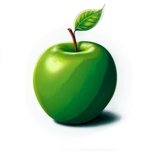 Green Apple Cartoon Png Ple PNG Image