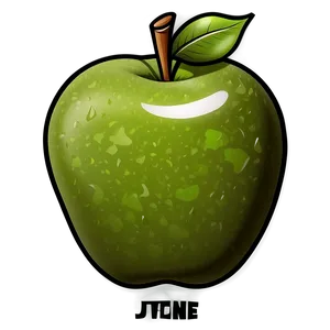 Green Apple Cartoon Png Rip4 PNG Image