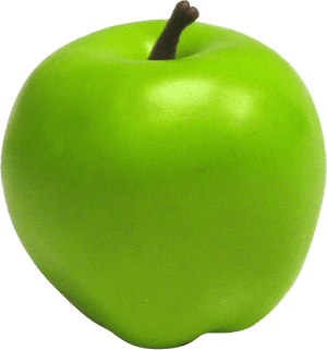 Green Apple Single Fruit PNG image with transparent background
