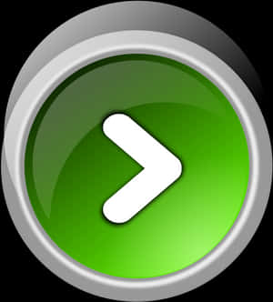 Green Arrow Button PNG image with transparent background