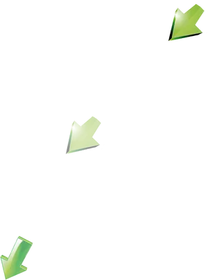 Green Arrowson Black Background PNG Image