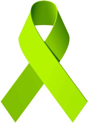 Green Awareness Ribbon PNG image with transparent background
